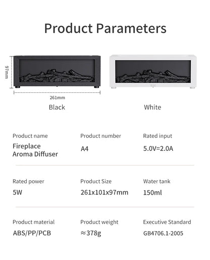 Fireplace Aroma Diffuser Humidifier